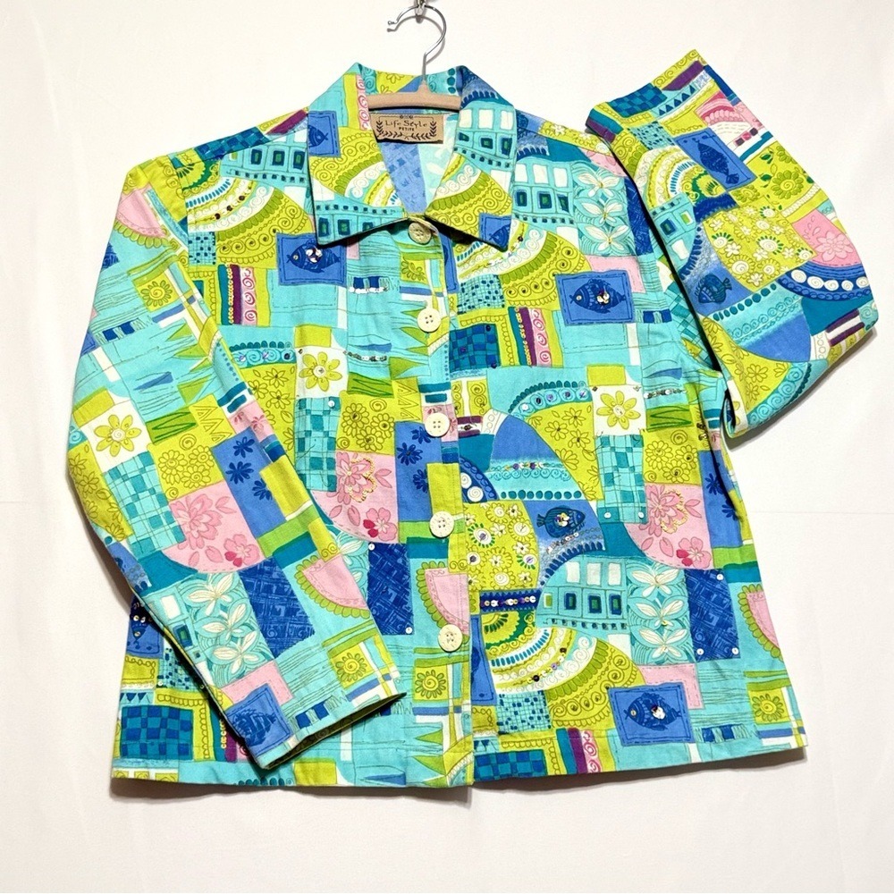 Lifestyle Petite Colorful Patchwork Women's Jacket